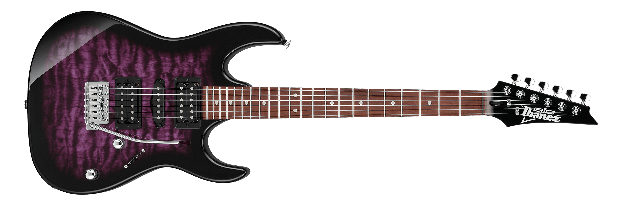 Ibanez Gio Rx Series Electric Guitar w/ Jatoba Fingerboard - Transparent Violet Burst GRX70QATVT