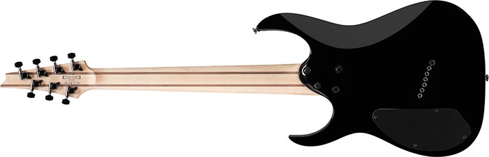 Ibanez 7-String Electric Guitar w/ Jatoba Fingerboard & Multi-Scale Frets - Black RGMS7BK