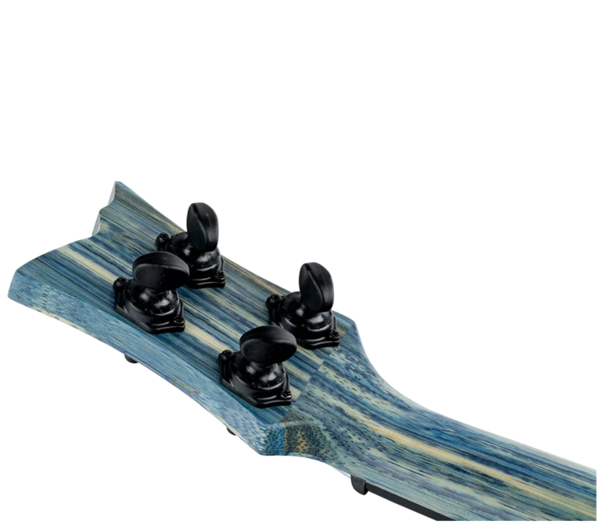 Ortega Bamboo Series Concert Ukulele - Stonewashed Blue