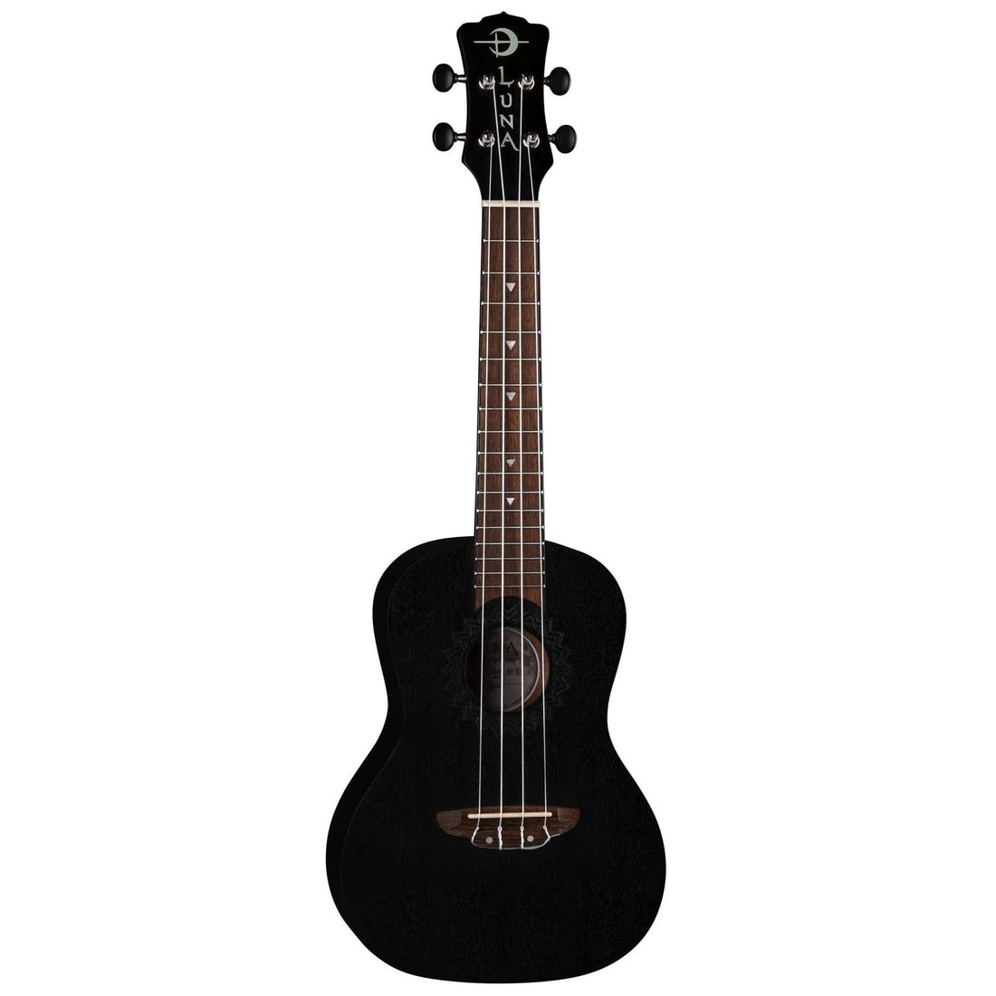 Luna Guitars Tenor Ukulele - Black Satin