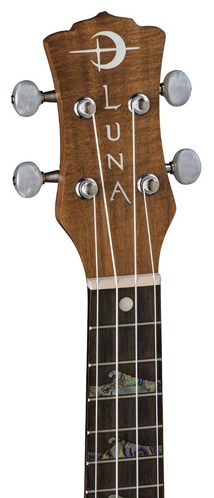 Luna Guitars High Tide Koa Soprano Ukulele Acoustic-Electric Ukulele - Satin Natural