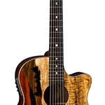 Luna Guitars Vista Deer Tropical Wood Acoustic/Electric with Hardshell Case VISTA-DEER