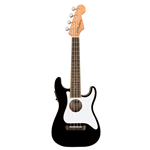 Fender®  Fullerton Strat Ukulele w/ Walnut Fingerboard - Black 097-1653-106