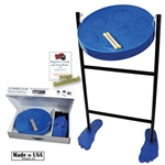 Panyard  Jumbie Jam Steel Drum Kit w/ Tube Floor Stand - Blue W1058