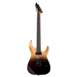 ESP  LTD M-1000HT Electric Guitar w/ Macassar Ebony Fingerboard - Burled Poplar Black Fade LM1000HTBPBLKFD