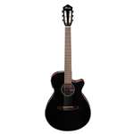 Ibanez  Nylon String Acoustic/Electric Guitar w/ Laurel Fingerboard - Black Gloss AEG50NBKH