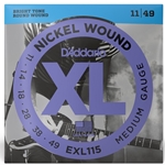 D'Addario  Nickel Wound Blues/Jazz Rock Electric Guitar Strings EXL115