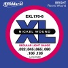 D'Addario EXL170-6 Nickel Wound Light 6-String Electric Bass Strings