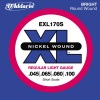 D'Addario EXL170S Nickel Wound Light Short Scale Electric Bass Strings