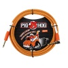 Pig Hog "Orange Cream" Instrument Cable, 10ft Right Angle (PCH10CCR)
