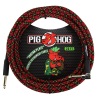 Pig Hog  "Tartan Plaid" Instrument Cable, 20ft Right Angle PCH20PLR