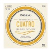 D'Addario EJ98 Cuatro-Venezuela Strings - Black Nylon Tie End