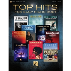 Top Hits for Easy Piano Duet w/ Recorded Accompaniments