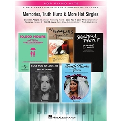 Memories, Truth Hurts & More Hot Singles - Pop Piano Hits Series