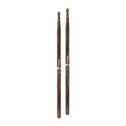 Promark  Classic 5B Firegrain Hickory Wood Tip Drumsticks TX5BW-FG