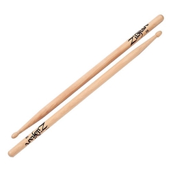 Zildjian  5B Hickory Wood Tip Drumsticks 5BWN