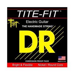 DR Strings LH-9 Tite-Fit Nickel Plated Round-Wound Light Heavy Electric Guitar Strings .009 | .046