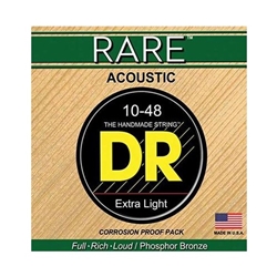 DR Strings RPL-10 Rare Phosphor Bronze Extra Light Acoustic Guitar Strings .010 | .048