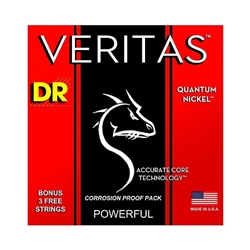 DR Strings VTE-10 Veritas Quantum Nickel Hexagonal-Core Medium Electric Guitar Strings .010 | .046