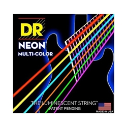 DR Strings NMCE-9 Neon Hi-Def Multi-Color Nickel-Plated Hexagonal-Core Light Electric Guitar Strings .009 | .042