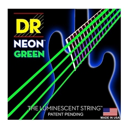 DR Strings NGB-45 Neon Hi-Def Green Nickel-Plated Steel Round Core Bass Guitar Strings .045 | .105