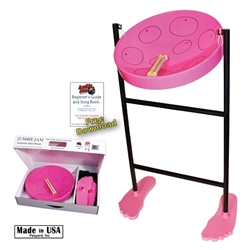 Panyard  Jumbie Jam Steel Drum Kit w/ Tube Floor Stand - Pink W1067