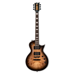 ESP  LTD 1000 Series Deluxe Eclipse w/ Macassar Ebony Fingerboard - Black Natural Burst LEC1000BPBLKNB