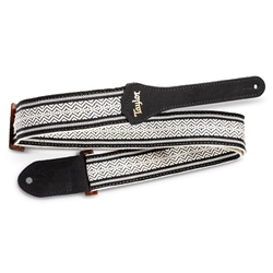 Taylor Guitars  Academy 2" Jacquard Cotton Guitar Strap - Black & White 4004-20