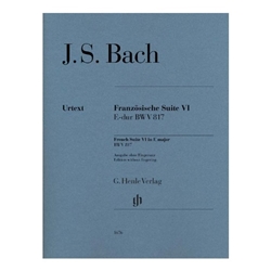 French Suite VI in E Major - BWV 817 Revised Edition