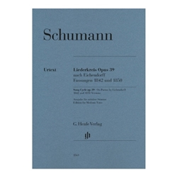 Song Cycle Op. 39, on Poems by Eichendorff Versions 1842 and 1850 - Medium Voice and Piano