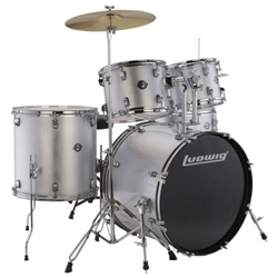 LC195-15 Ludwig 5pc Accent Drive Silver Sparkle