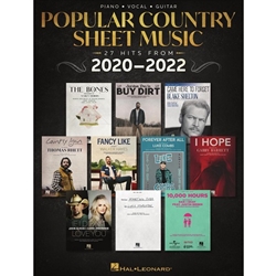 Popular Country Sheet Music - 27 Hits from 2020-2022 - PVG