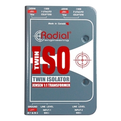 RADIAL  Twin-Iso 2-channel Line Isolator for Balanced and Unbalanced Signals TWINISO