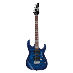 Ibanez  Gio Quilted Maple Art Grain Electric Guitar w/ Jatoba Fingerboard - Transparent Blue Burst GRX70QATBB