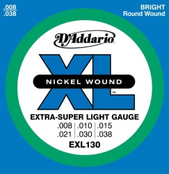 D'Addario EXL130 Nickel Wound Extra Super Light Electric Guitar Strings