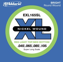 D'Addario EXL165SL Nickel Wound Soft/Regular Super Long Scale Electric Bass Strings