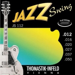 Thomastik JS112 Jazz Swing Series Flat Wound Guitar Strings, Medium Light .012