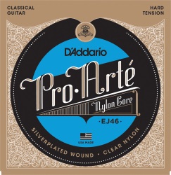 D'Addario EJ46 .0285 | .044 Pro-Arte Hard Tension Classical Guitar Strings - Nylon Core