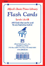 Alfred's Basic Piano Library: Flash Cards, Levels 1A & 1B