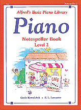 Alfred's Basic Piano Course: Notespeller Book 2