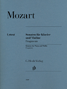 Violin Sonatas, Fragments