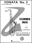 Sonata No3 Saxophone Solos With Piano Ac Wwso