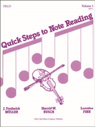 Quick Steps To Note Reading for Cello - Volume One