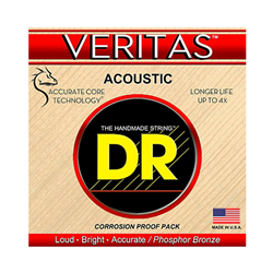 DR Strings VTA-11 Veritas Phosphor Bronze Hexagonal-Core Custom Light Acoustic Guitar Strings .011 | .050