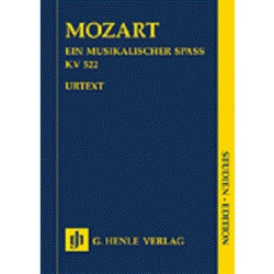 A Musical Joke K. 522 - 2 Violins, Viola, Basso and 2 Horns in F